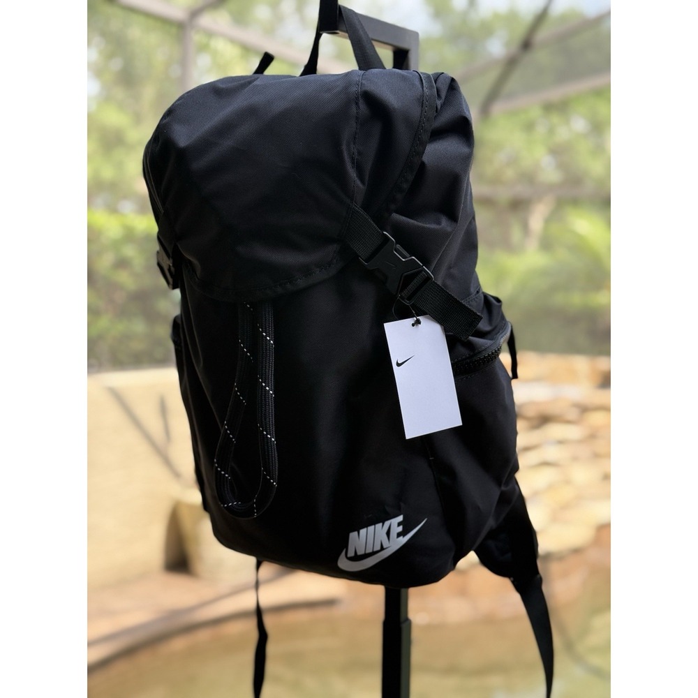 Nike Heritage Rucksack Backpack 25 L Black Polyester Laptop Sleeve NWT